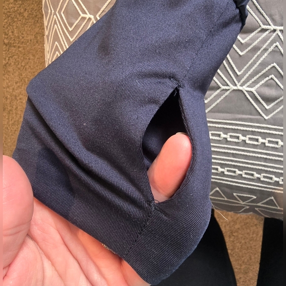 Zyia Active Navy With Rainbow Stripes Windbreaker Size Medium - Picture 3 of 12